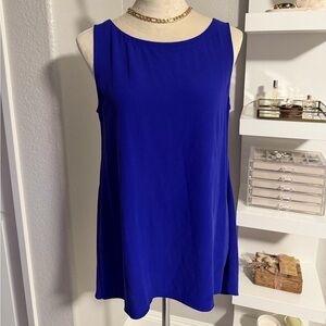 Eileen Fisher Vibrant Blue Tank Top Blouse